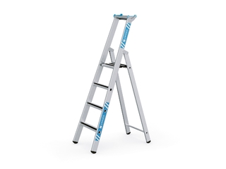 R13 step S stupňový stojací žebřík, eloxovaný - výprodej