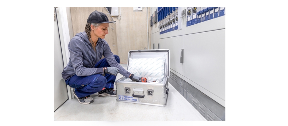 Zarges K470 Akku Safe – spolehlivé řešení pro přepravu a uskladnění vadných lithiových baterií
